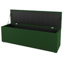 Ver imagem 3 de Kit Cabeceira e Baú Cama Box Queen Size Grace 160cm Suede Verde - Desk Design
