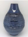 Ver imagem 1 de Vaso de Cerâmica Lapidado, Azul Lila - Baixo