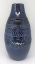Ver imagem 2 de Vaso de cerâmica Lapidado, Azul Lila - Alto