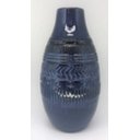 Ver imagem 2 de Vaso de cerâmica Lapidado, Azul Lila - Alto