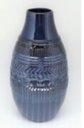 Ver imagem 1 de Vaso de cerâmica Lapidado, Azul Lila - Alto