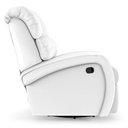 Ver imagem 3 de Poltrona do Papai Reclinável Napoli Glider Giratória Usb Pu Branco Fh1 - D\'rossi
