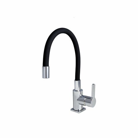 Torneira Misturador Monocomando para Cozinha Baixo Preto - Dom Color Perflex