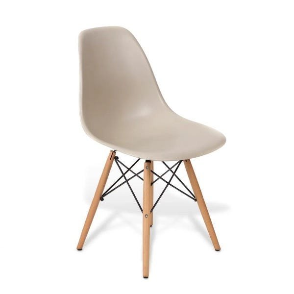 Cadeira Charles Eames Wood Design Eiffel de Jantar Fendi - 1