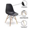 Ver imagem 5 de Cadeira Charles Eames Wood Design Eiffel de Jantar Preta