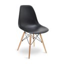 Ver imagem 1 de Cadeira Charles Eames Wood Design Eiffel de Jantar Preta