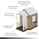 Ver imagem 3 de Casinha de Brinquedo Mdf com Varanda Artesanal Branco/bege L12 - Gran Belo Casinha Infantil
