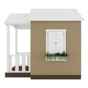 Ver imagem 7 de Casinha de Brinquedo Mdf com Varanda Artesanal Branco/bege L12 - Gran Belo Casinha Infantil