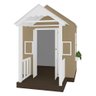 Casinha de Brinquedo Mdf com Varanda Artesanal Branco/bege L12 - Gran Belo Casinha Infantil - 6