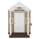 Ver mais imagens de Casinha de Brinquedo Mdf com Varanda Artesanal Branco/bege L12 - Gran Belo Casinha Infantil