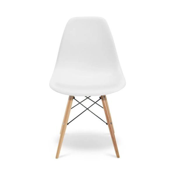 Cadeira Charles Eames Wood Design Eiffel de Jantar Branca - 3