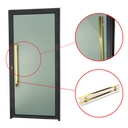 Ver imagem 3 de Porta Murano c/Puxador e. Super Preto Dourado 100 Brimak