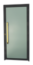 Ver imagem 1 de Porta Murano c/Puxador e. Super Preto Dourado 100 Brimak