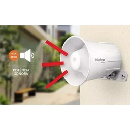 Sirene 105db Intelbras Sir1000 Branca Potência 1km - 5