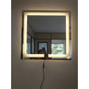 Ver imagem 5 de Espelho quadrado jateado iluminado com led quente 60x60cm TOUCH