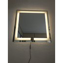 Ver mais imagens de Espelho quadrado jateado iluminado com led quente 60x60cm TOUCH
