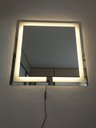 Ver mais imagens de Espelho quadrado jateado iluminado com led quente 60x60cm TOUCH