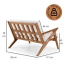 Ver imagem 3 de Sofá para Sala 2 Lugares 117cm x 85cm Oslo