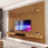 Painel Ripado com Nicho Suspenso para Tv até 75 Polegadas 2.2 Nature Versátil Giga Móveis - 1
