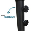 Ver imagem 5 de Ombrelone Lateral Articulado Alumínio 3,5m Grande Praia Piscina Jardim com Base Importway Iwobl-350