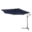 Ver imagem 1 de Ombrelone Lateral Articulado Alumínio 3,5m Grande Praia Piscina Jardim com Base Importway Iwobl-350