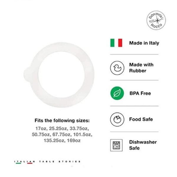 Anel Vedação Original Pote Fido Bormioli 5 Litros Kit 6 Und - 4