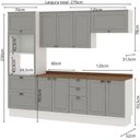 Ver imagem 3 de Cozinha Completa Modulada 4 Peças 100% MDF com Tampos Iluminata Cinza/Branco/Fendi/Ébano