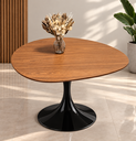 Ver imagem 1 de Mesa Orgânica Zeeta Lin 180x100cm - Saarinen Preto