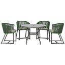 Ver imagem 1 de Mesa com 4 Cadeiras e Noronha Estofado 5 Trama Original Verde