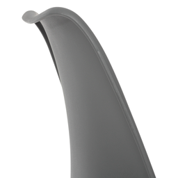 Kit 4 Cadeiras Jantar Eames Wood Leda Design Estofada Cinza - 5