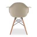 Ver imagem 5 de Kit 4 Cadeiras de Jantar Charles Eames Wood Daw Braço Fendi