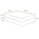 Ver imagem 2 de Cama Box Casal + Colchão de Molas Ensacadas Ortobom Airtech Springpocket 138cm