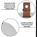 Ver imagem 5 de Espelheira para Banheiro Alça em Couro Lua Espresso Móveis Branco
