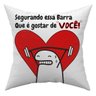 Almofada Avulsa Cheia Flork Meme Humor C/ Frases 45cm X 45cm com Refil - 1