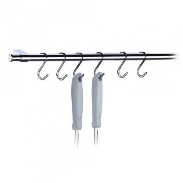 Barra Tubular em Aço 60cm com 6 Ganchos Bella Cucina Future - 2