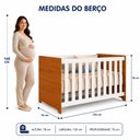 Ver imagem 4 de Berço Mali 2 em 1 para Colchão 130x70 cm 100% MDF Reller