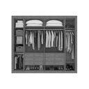 Ver imagem 3 de Guarda Roupa 6 Portas (1 C- Espelho) e 6 Gavetas Imperatore Branco - Lopas