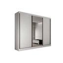 Ver imagem 1 de Guarda Roupa Casal 3 Portas de Correr e 4 Gavetas c/ 1 Espelho Diamond/Toulon Plus Branco - Novo