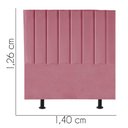 Ver imagem 3 de Cabeceira Estofada Carla 140cm Casal para Cama Box Quarto Suede Rosa Bebê - Gat Magazine