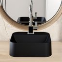 Ver imagem 7 de Cuba Pia para Banheiro Quadrada 32cm Ágata C08 Preto - Mpozenato