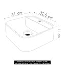 Ver imagem 4 de Cuba Pia para Banheiro Quadrada 32cm Ágata C08 Preto - Mpozenato