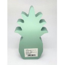 Peça decorativa em madeira abacaxi Pineapple Crow verde - 11 x 20cm - 2