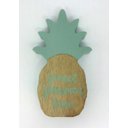 Ver imagem 4 de Peça decorativa em madeira abacaxi Pineapple Crow verde - 11 x 20cm