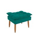 Ver imagem 5 de Kit 02 Poltronas + Namoradeira + Puff Opala Balaqui Decor Azul Turquesa