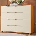 Ver imagem 7 de Guarda Roupa Casal New Fusion 10 Portas e Cômoda Doble Cinamomo Off White Flex - Móveis Albatroz