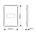 Ver imagem 2 de Placa com Suporte Fame Habitat Onix 4x2 para Módulo Horizontal