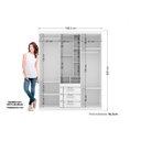 Ver imagem 3 de Guarda Roupa Solteiro 5 Portas e 3 Gavetas Havana Star 5.3 Atacama - Santos Andirá