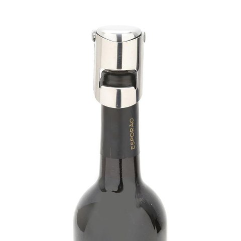 Tampa com Pressão de Aço Inox para Champanhe Wolff