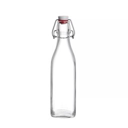 Garrafa de Vidro 1 Litro Tampa Hermética Swing Bormioli Rocco - 1