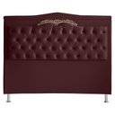 Ver imagem 1 de Cabeceira de Cama Box Madri Casal 140 Cm Suede Bordo Vinho Ec Móveis